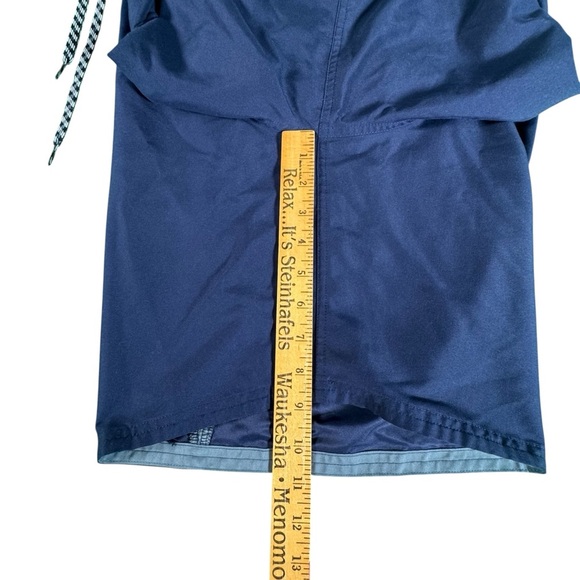 Nike Men's L Swim Trunks Navy Blue Board Shorts Drawstring Lined Pockets - Picture 5 of 13